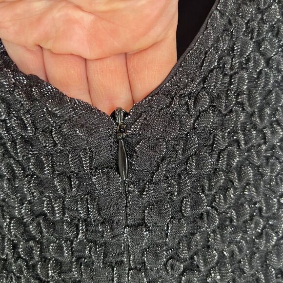 JS Collections Stretchy Bodice Taffeta Skirt Formal Evening Gown Size 8 - Picture 9 of 12